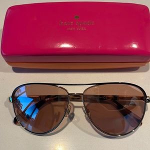 Kate Spade Double Bar Aviator Sunglasses